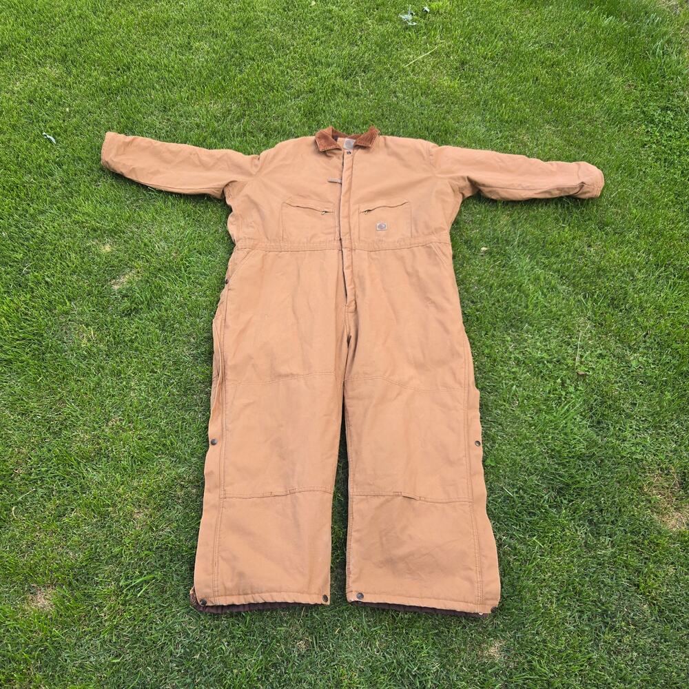 Berne Workwear Mens Duck Canvas Insulated Coveralls Size 3XL Short GUC